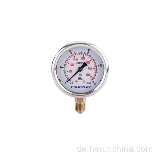 Manometer speziell für Kunststoffmaschinen